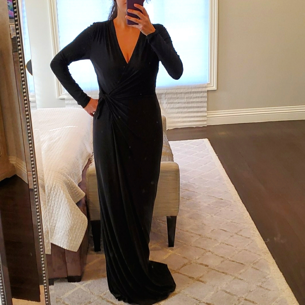 NWT WOMENS RALPH LAUREN LITTLE BLACK EVENING DRESS